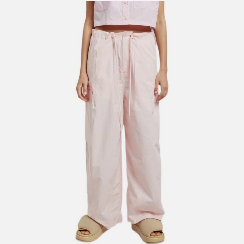 The Frankie Shop Soft Jenna Pink Cargo Pants Size M/L